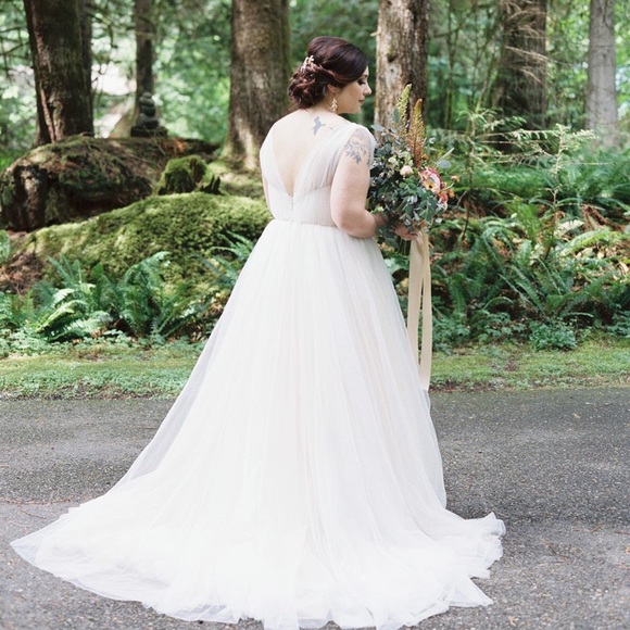 Other - Size 12 Wedtoo blush tulle gown